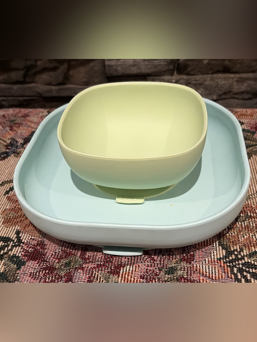 Silicone Suction Baby Bowl and Plate Set